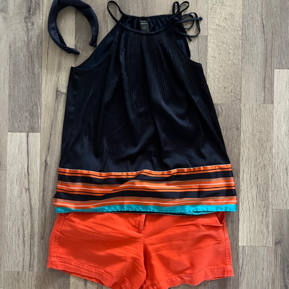 J. Crew shorts /top/ headband